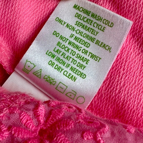 Lilly Pulitzer 5" Kylar Ruffle Hem Knit Shorts in Pink Shady – Size S - Picture 6 of 15